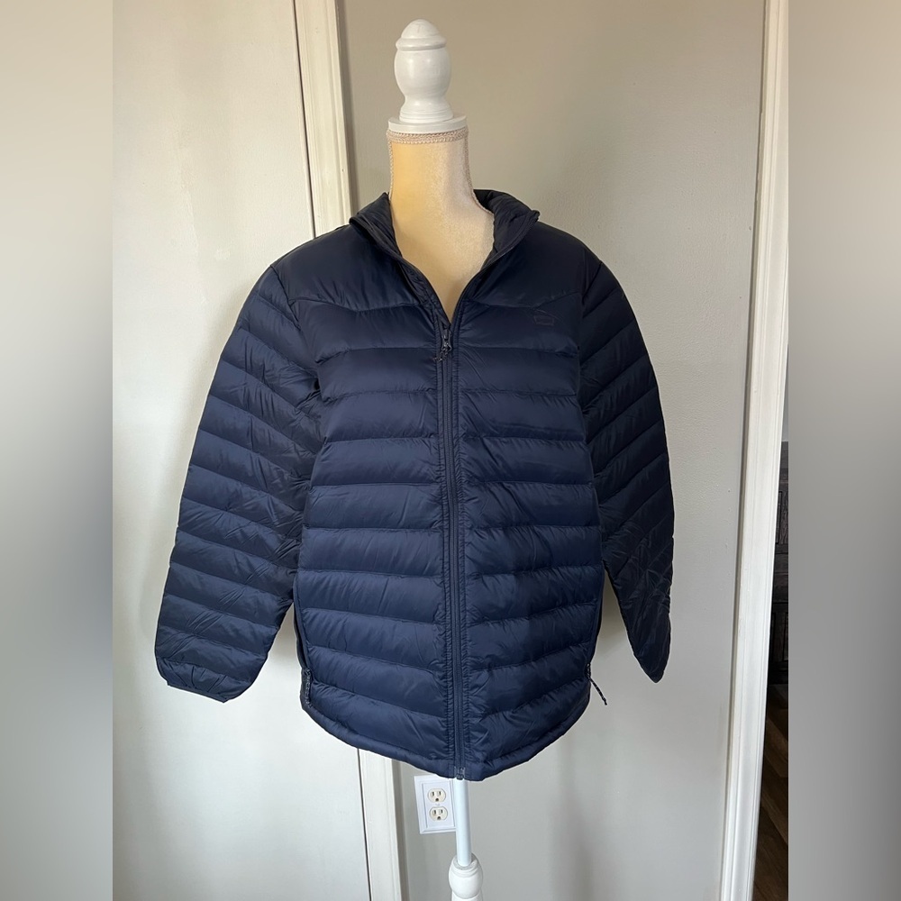NWT Levi’s Men’s Devin Down Packable Puffer Jacket in Bungee Cord Brown Size M - Picture 2 of 13
